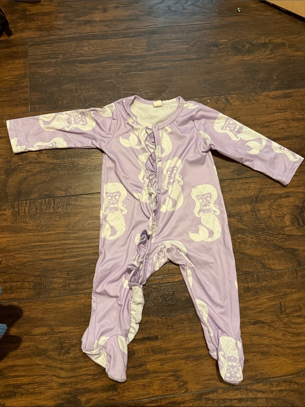 Mermaid Purple and white onesie